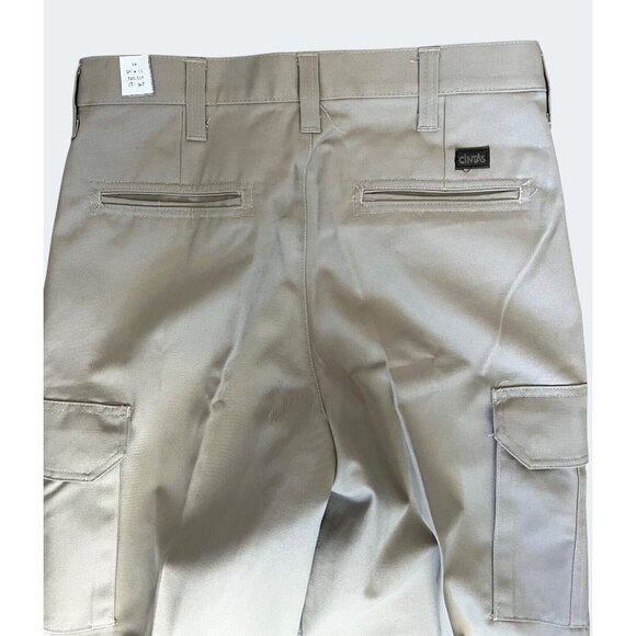 Cintas ComfortFlex Mens Work Beige Cargo Pants Size 30X30 - Picture 6 of 12